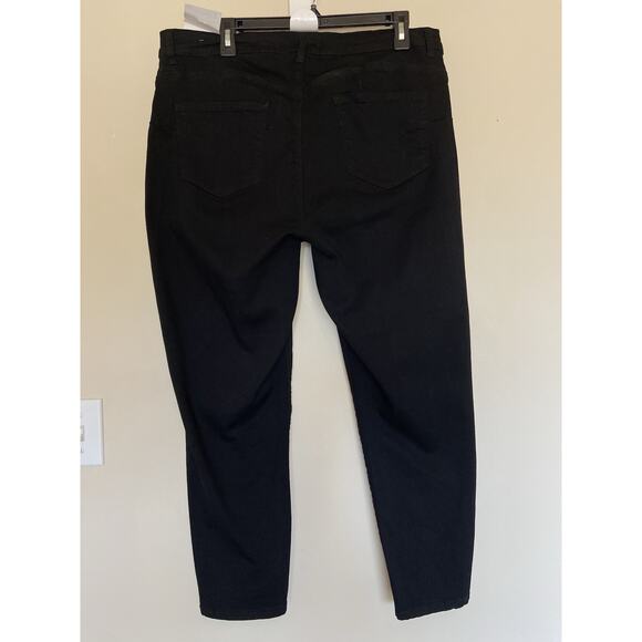 9th & Main Black Curvy Skinny Ankle Mid-Rise Stretch Jeans 20W 27" Inseam NEW - Picture 2 of 5